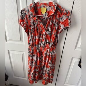 Maeve (Anthropologie) Women's Red Floral Dress